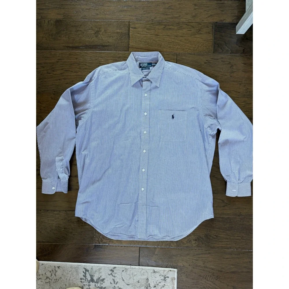 Polo Ralph Lauren Lowell Sport Striped Button Down Shirt‎ Large Preppy